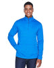 Devon & Jones DG798 Men's Newbury Mélange Fleece Quarter-Zip Pullover