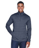 Devon & Jones DG798 Men's Newbury Mélange Fleece Quarter-Zip Pullover