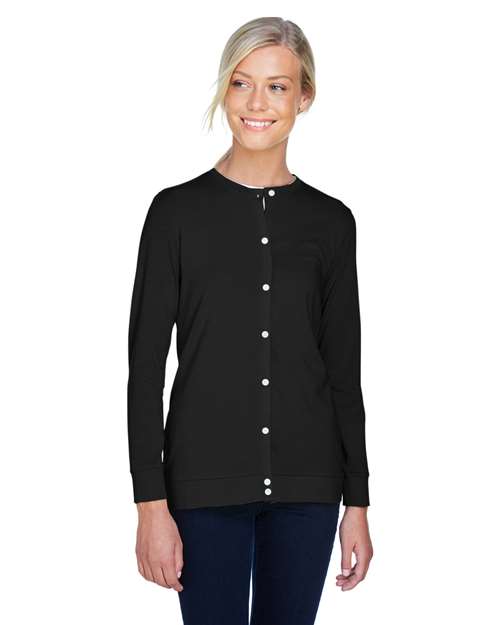 Devon & Jones DP181W Women's Perfect Fit™ Ribbon Cardigan