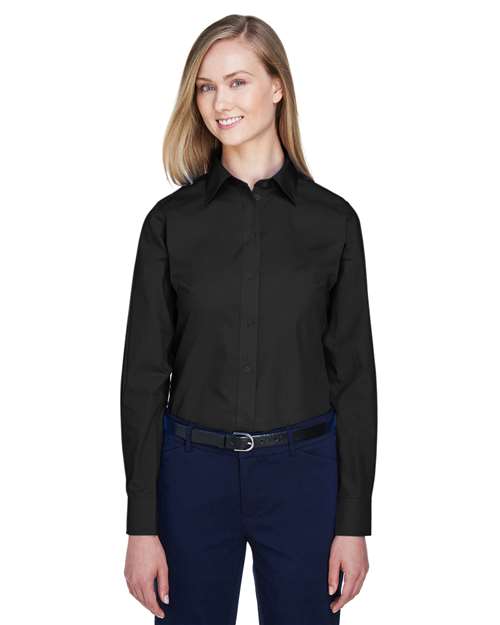 broadcloth dress shirt 43379 Master Teacher Ladies Woven shopPLTW tested for harmful substances Devon & Jones D620W Ladies
