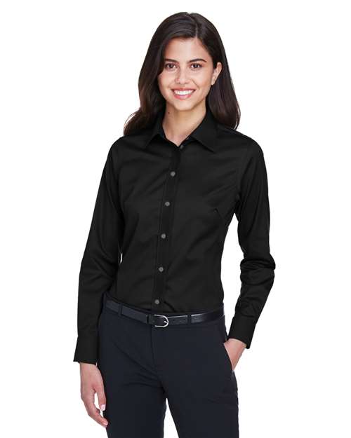 Devon & Jones DG530W Women's Crown Collection® Solid Stretch Twill Woven Dress Shirt