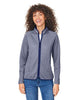 CORE365 CE72W Women's Venture Heathered Stripe Full-Zip Jacket