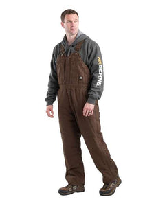 Berne Apparel B377 Men's Heartland Insulated Washed Duck Bib Overall - 