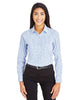 Devon & Jones DG540W Women's CrownLux Performance® Micro Windowpane Woven Dress Shirt