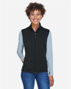 CORE365 CE701W Women's Cruise Two-Layer Fleece Bonded Soft Shell Vest - 