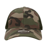 Decky 120 - 6-Panel Low Profile, Relaxed Cotton Trucker Cap - CASE Pricing