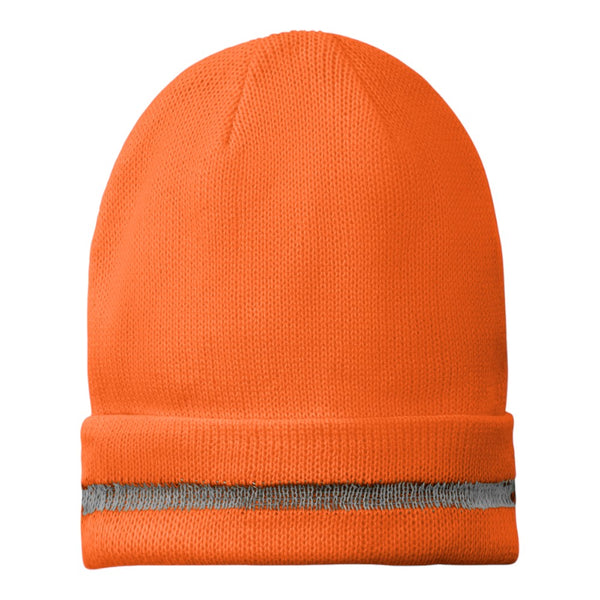 CornerStone Enhanced Visibility Beanie with Reflective Stripe CS800
