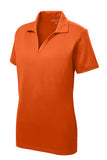 Sport-Tek LST640 Ladies PosiCharge RacerMesh Polo - Deep Orange