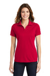 Sport-Tek LST640 Ladies PosiCharge RacerMesh Polo - Deep Red