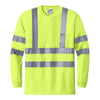 CornerStone ANSI 107 Class 3 Long Sleeve Snag-Resistant Reflective T-Shirt CS409