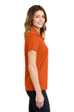 Sport-Tek LST640 Ladies PosiCharge RacerMesh Polo - Deep Orange