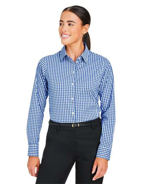 Devon & Jones DG536W Women's CrownLux Performance® Gingham Dress Shirt - 