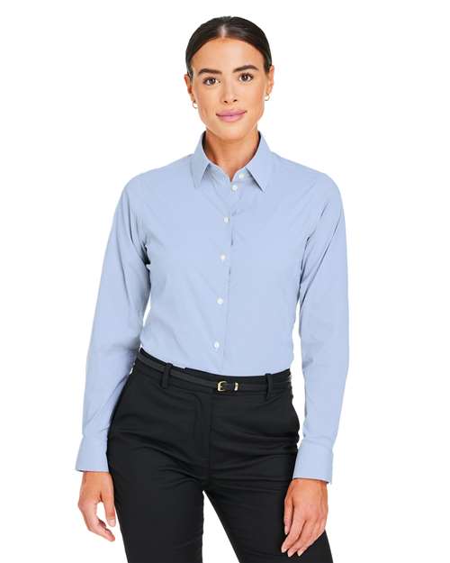 Devon & Jones DG537W Women's CrownLux Performance® Microstripe Dress Shirt