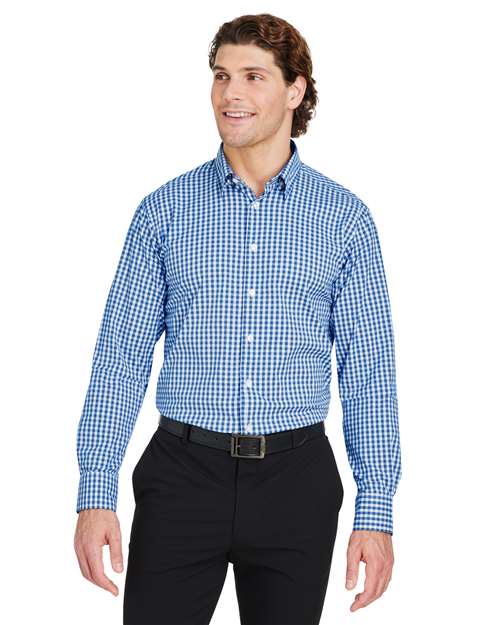 Devon & Jones DG536 Men's CrownLux Performance® Gingham Dress Shirt