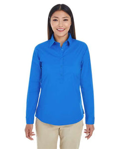 Devon & Jones DP610W Women's Perfect Fit™ Half-Placket Tunic Dress Shirt - 