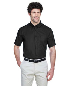 CORE365 88194T Men's Tall Optimum Short Sleeve Twill Dress Shirt - 