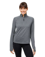Glyder PDP8023 Women's Fairway Marbled Jersey Quarter-Zip Pullover