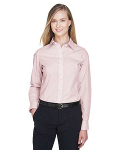 Devon & Jones DG510W Women's Crown Collection® Micro Tattersall Woven Dress Shirt - 