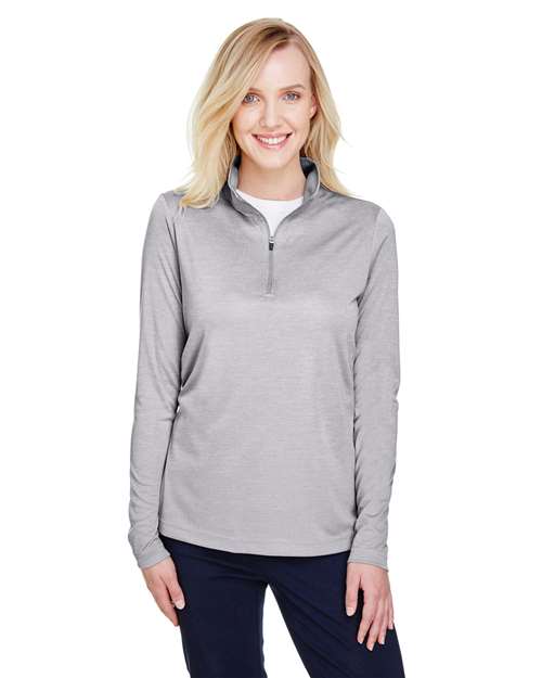 Team 365 TT31HW Women's Zone Sonic Heather Performance Quarter-Zip Pullover