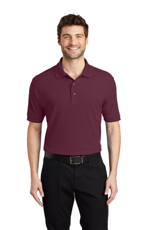 Port Authority K500 Silk Touch Polo - Burgundy -