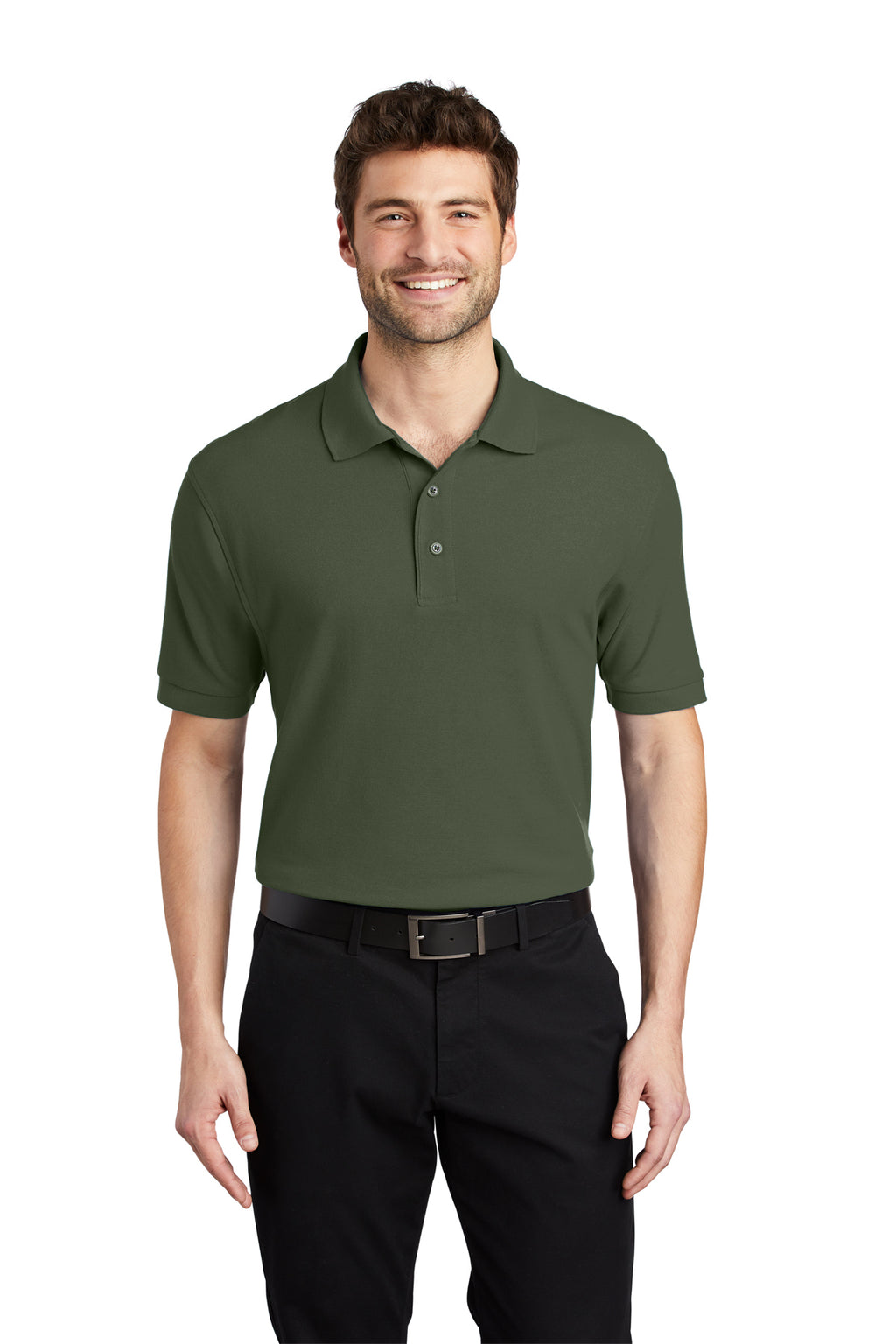 Port Authority K500 Silk Touch Polo - Clover Green
