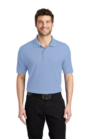 Port Authority K500 Silk Touch Polo - Light Blue -