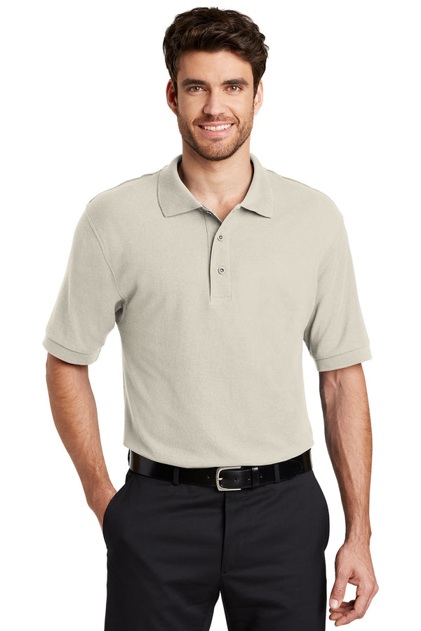 Port Authority K500 Silk Touch Polo - Light Stone