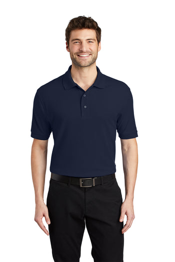 Port Authority K500 Silk Touch Polo - Navy