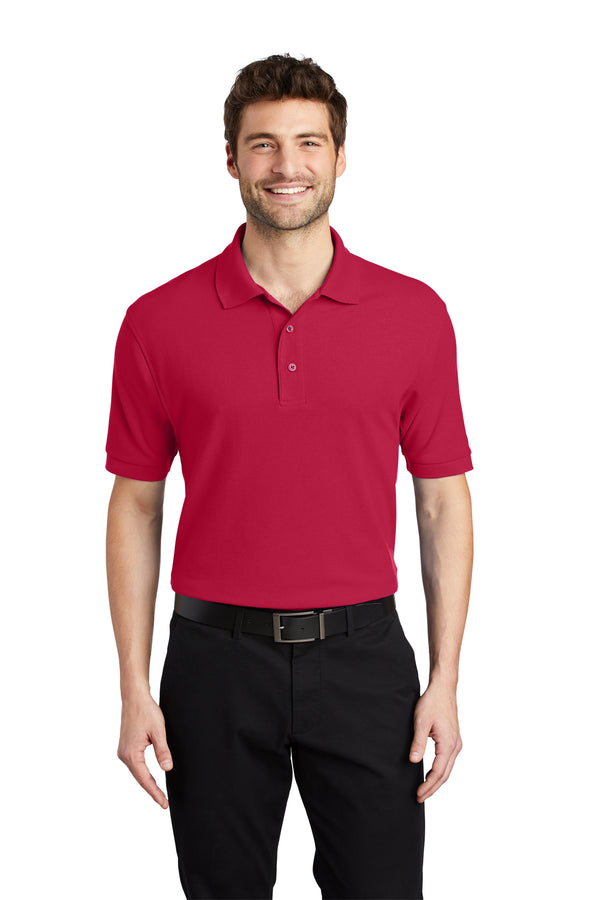 Port Authority K500 Silk Touch Polo - Red