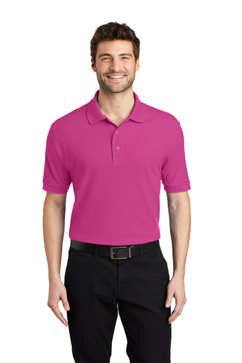Port Authority K500 Silk Touch Polo - Tropical Pink