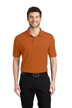 Port Authority K500 Silk Touch Polo - Texas Orange - 