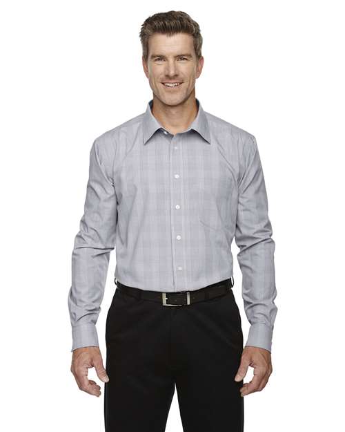 Devon & Jones DG520 Men's Crown Collection® Glen Plaid Woven Dress Shirt