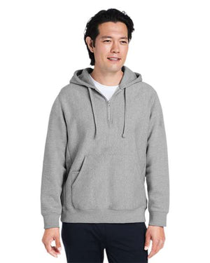 Team 365 TT97 Unisex Zone HydroSport™ Heavyweight Quarter-Zip Hooded Sweatshirt - 