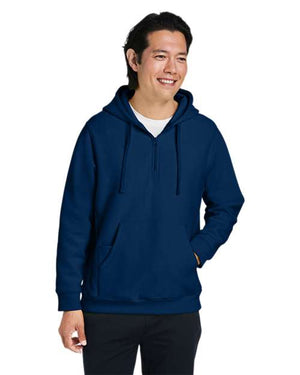 Team 365 TT97 Unisex Zone HydroSport™ Heavyweight Quarter-Zip Hooded Sweatshirt - 