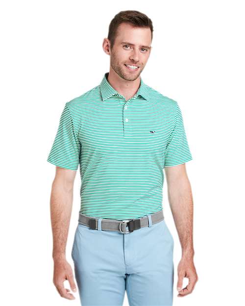vineyard vines G011145 Men's Heathered Winstead Sankaty Polo