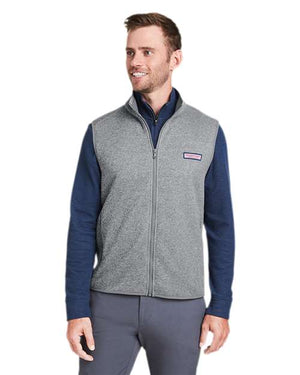 vineyard vines K002713 Men's Mountain Sweater Fleece Vest - 