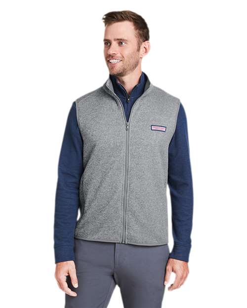 vineyard vines K002713 Men's Mountain Sweater Fleece Vest