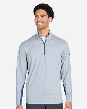 Puma Golf PG410 Men's Mesa Stripe Quarter-Zip Pullover - 