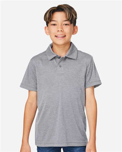 Team 365 TT51HY Youth Zone Sonic Heather Performance Polo - 