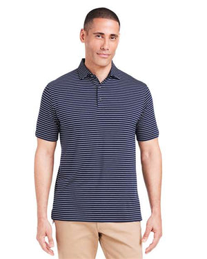 TASC Performance Inc TM546Y Men's Cloud Lightweight Polo Brookline Stripe - 