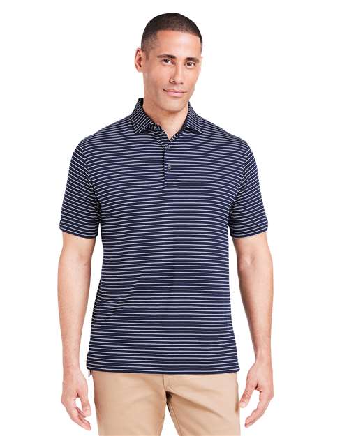 TASC Performance Inc TM546Y Men's Cloud Lightweight Polo Brookline Stripe