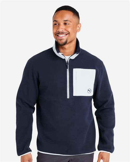 Puma Golf 628407 Men's Fleece Quarter-Zip Pullover