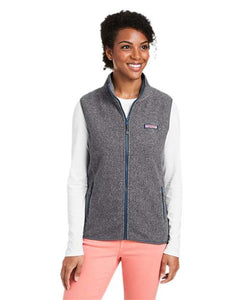 vineyard vines O001412 Women's Harbor Fleece Vest - 