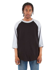 Shaka Wear SHRAG Unisex Raglan Three-Quarter Sleeve T-Shirt - 