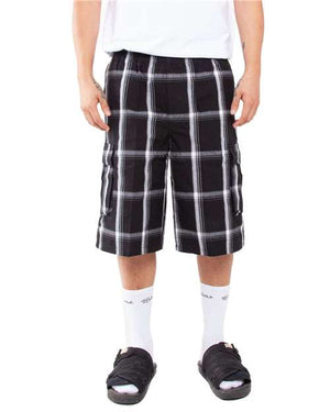 Shaka Wear SHSP Unisex Plaid Shorts - 