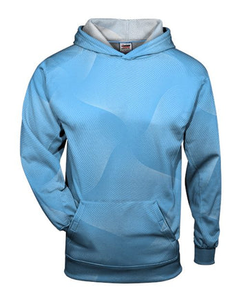 Badger 2413 Youth Warp Hooded Long Sleeve T-Shirt