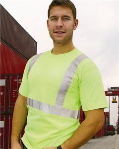 Bayside 3752 Unisex USA-Made 50/50 High Visibility T-Shirt - 