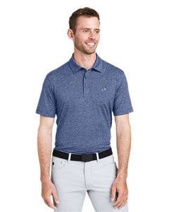 vineyard vines G011146 Men's Destin Stripe Sankaty Polo - 