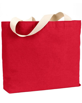 Bayside BS600 USA-Made Canvas Jumbo Tote Bag