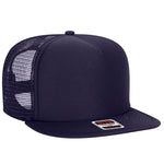 Otto 5-Panel High Crown Foam Trucker Flat Bill Hat, Snapback - 132-1037